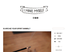 Tablet Screenshot of imakemyself.com